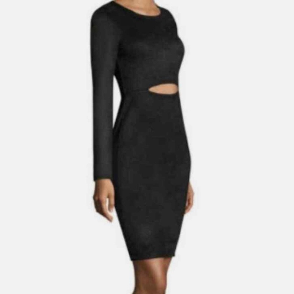 BCBGMAXAZRIA Whitley Cutout Dress Black Size: XS